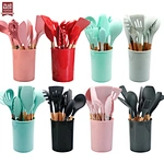 Over 7,400 Amazon Shoppers Swear by This Stylish Silicone Utensil Set That Is 'Exactly Right for Every Cooking Need'